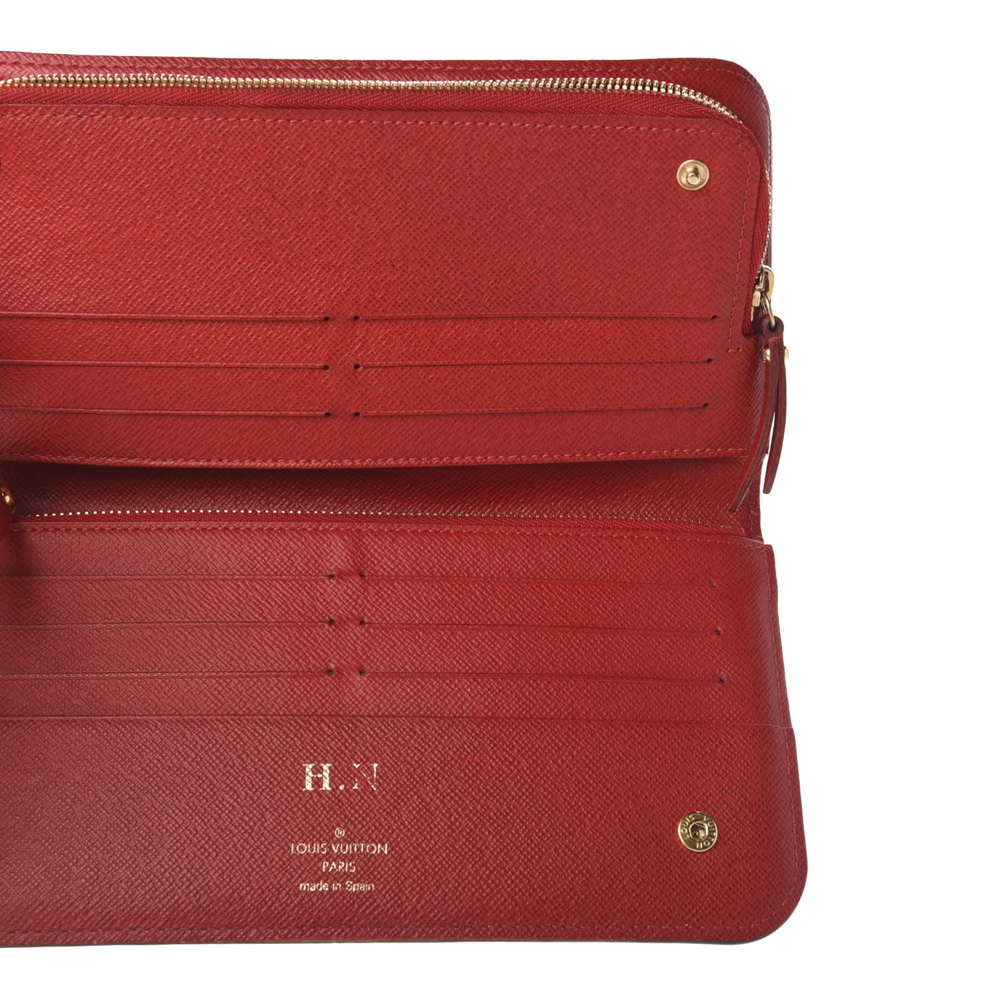 Damier Ebene Insolite Wallet Red