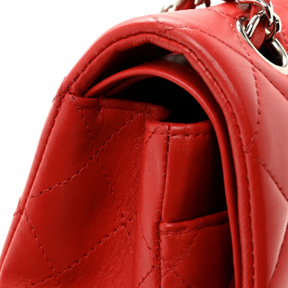 Chanel Lambskin Quilted Medium Double Flap Red 13 of 14