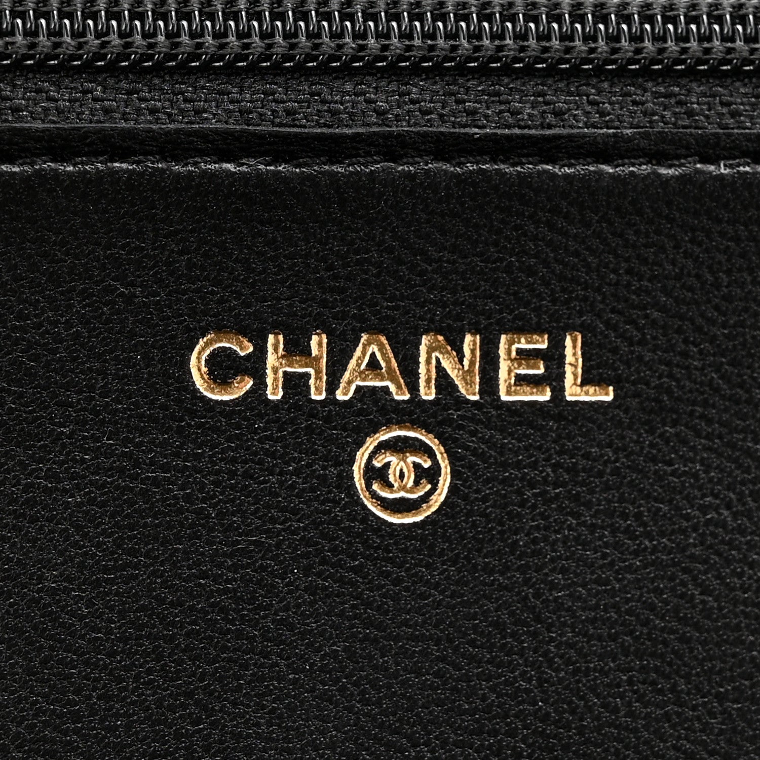 Chanel Lambskin Quilted CC Pearl Crush Wallet on Chain WOC Black 6 of 12