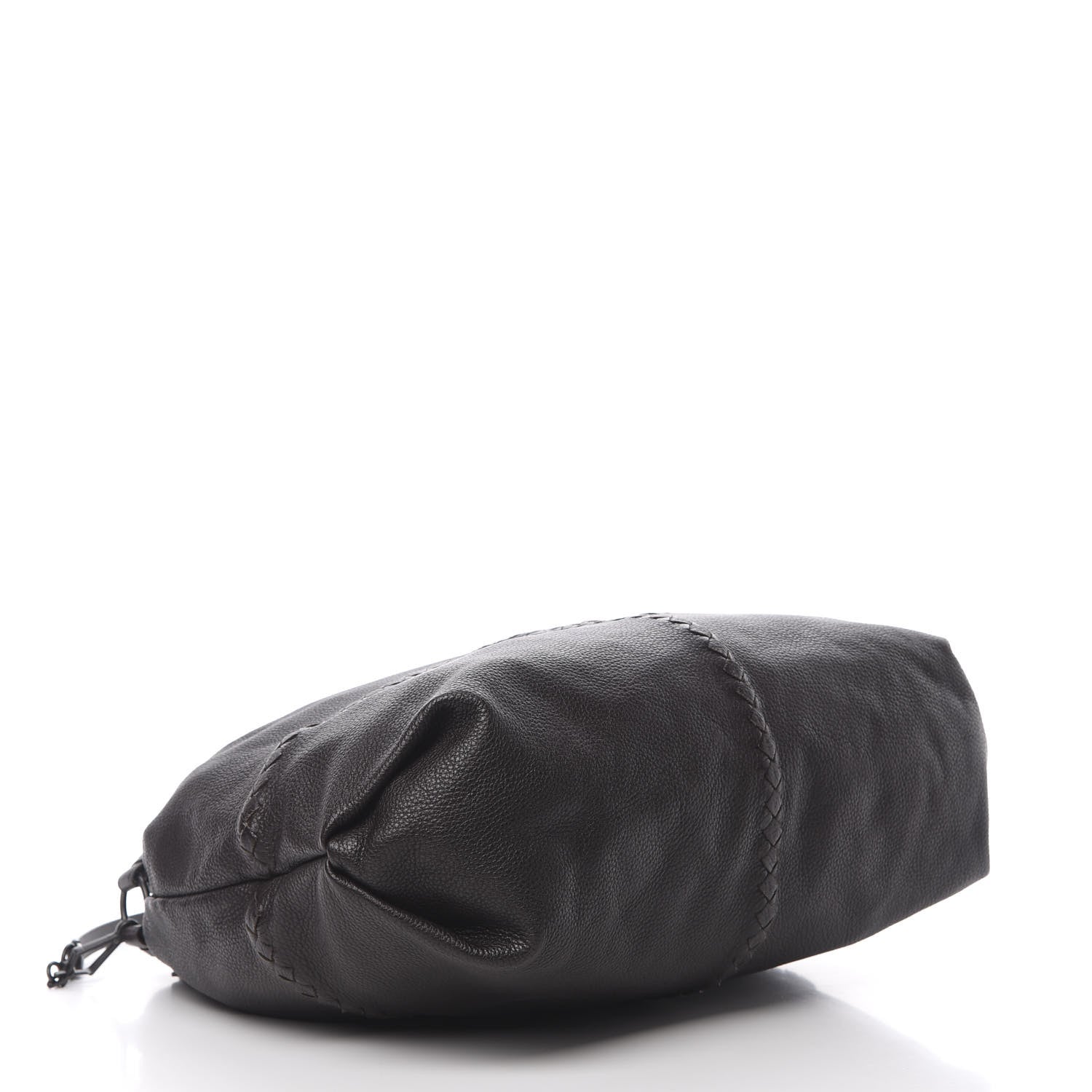 Bottega Veneta Washed Cervo Deerskin Intrecciato Bering Hobo Ebano 4 of 11