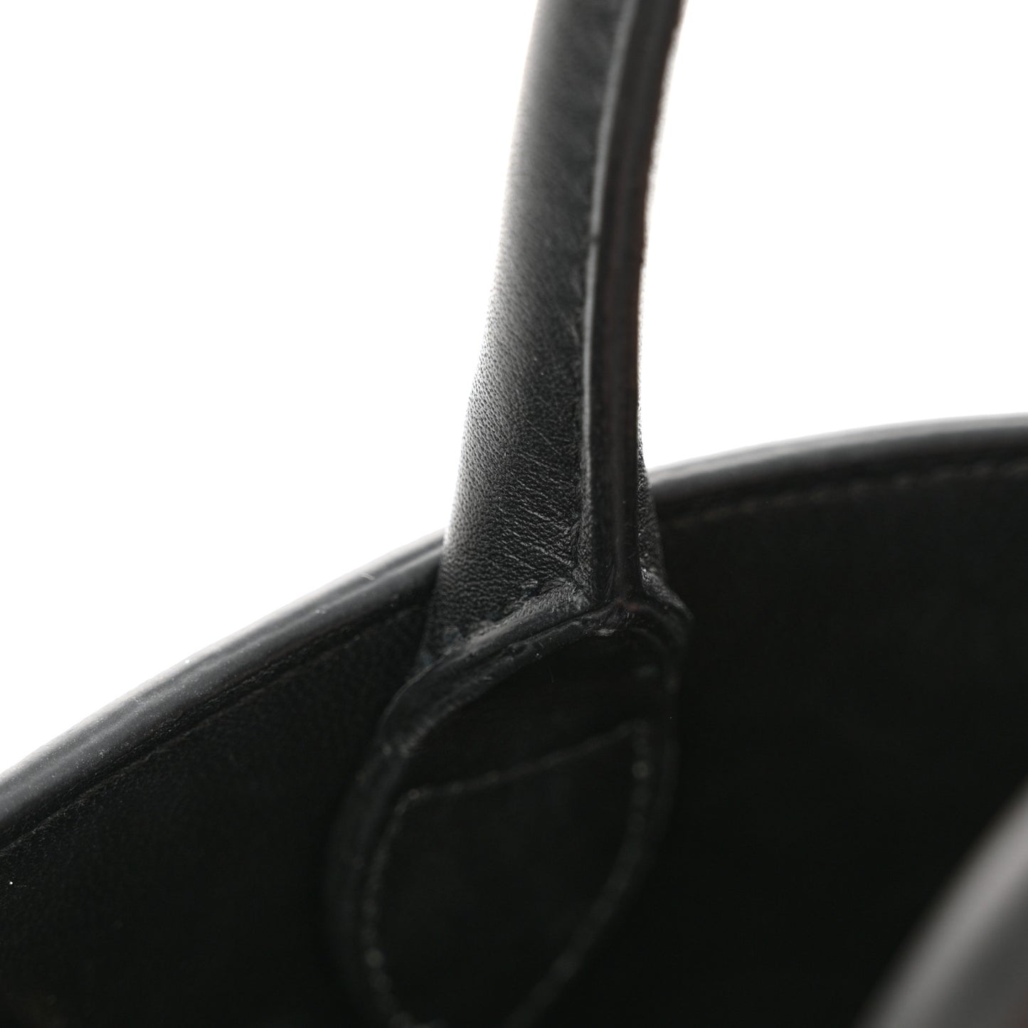 Calfskin Mini Hug Bag Black