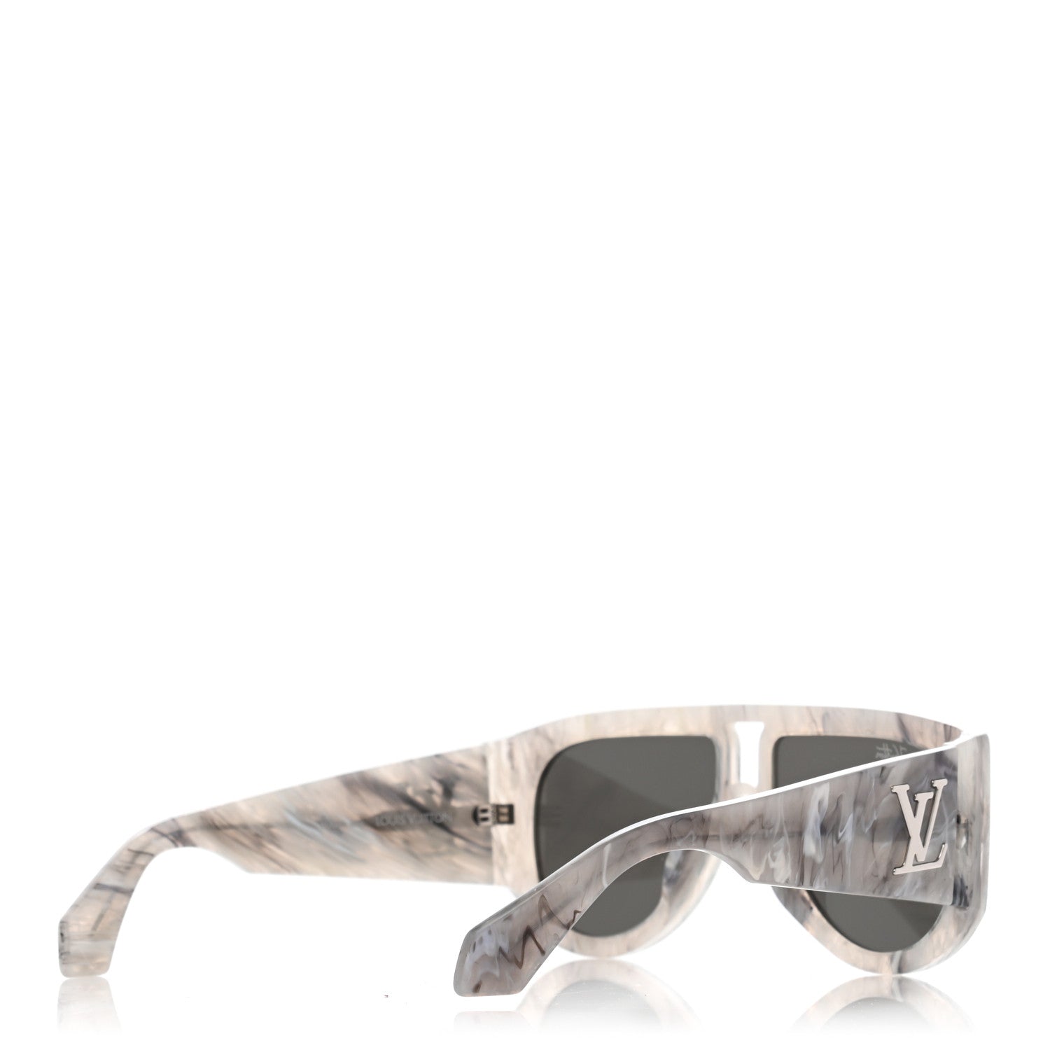 Louis Vuitton Acetate Selby Sunglasses Z1248E White Marble 4 of 7