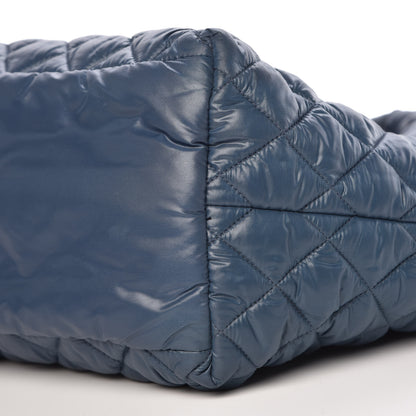 Chanel Nylon Quilted Small Coco Cocoon Reversible Tote Blue 13 of 13