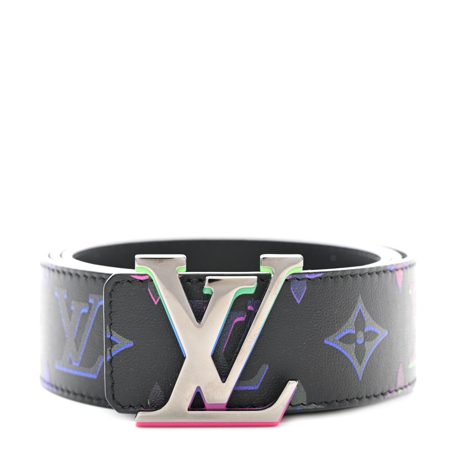 Louis Vuitton Calfskin Monogram 40mm LV Light Reversible Belt 90 36 Black 1 of 5