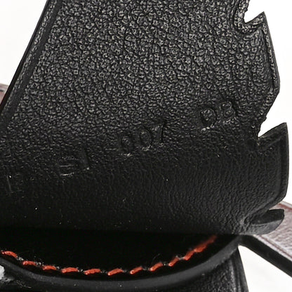 Hermes Epsom Swift Barenia Alligator Birdy Bag Charm Fauve Craie Bleu Brume Black 4 of 5