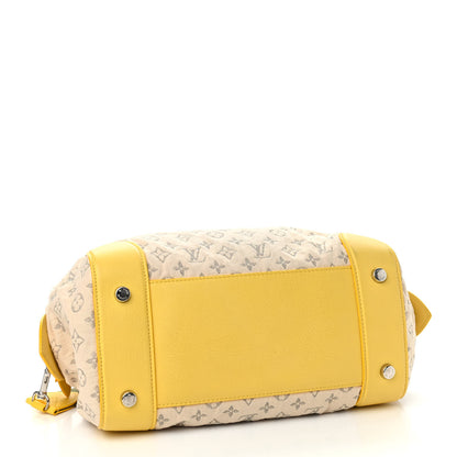 Louis Vuitton Monogram Denim Speedy Round Yellow 4 of 9