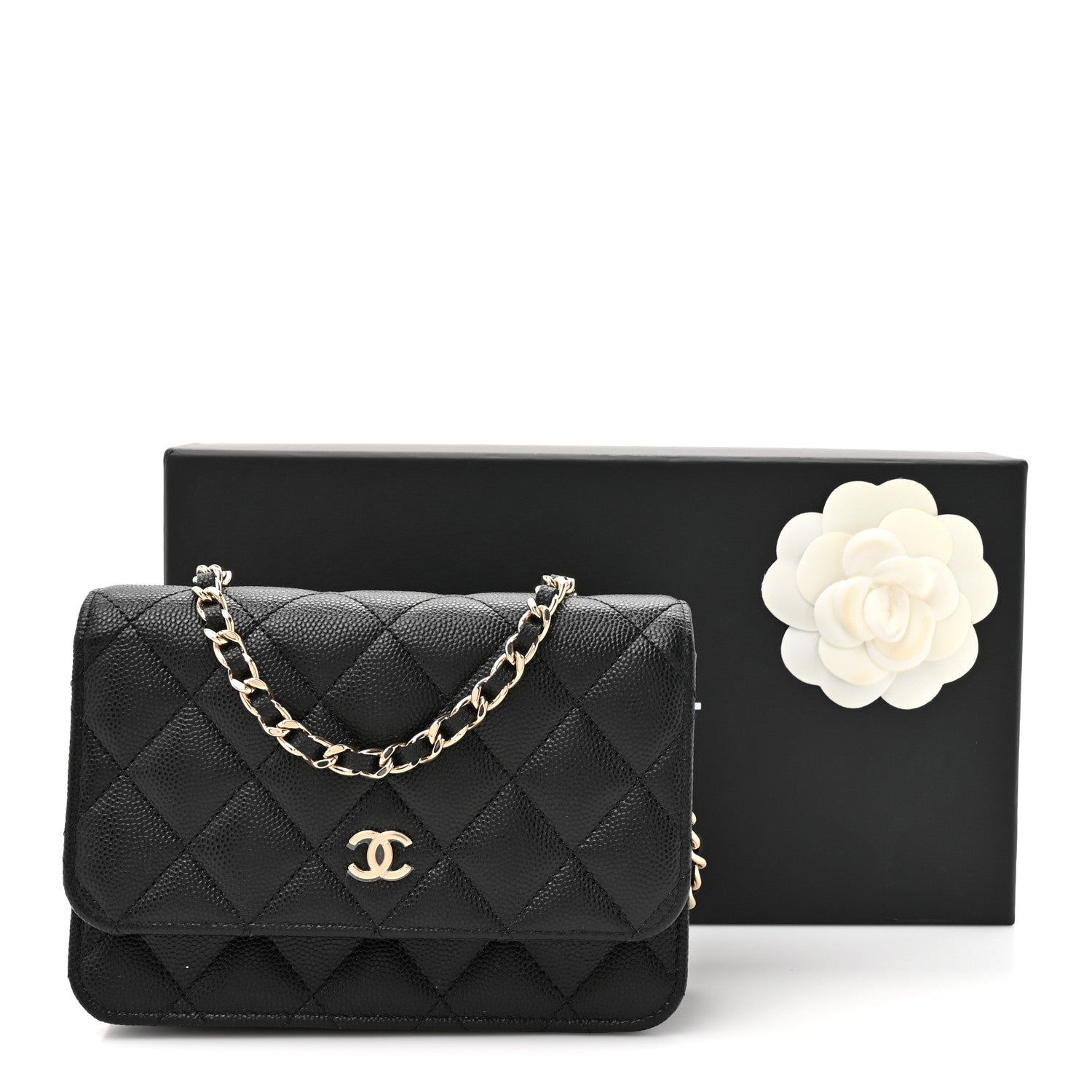 Chanel Caviar Quilted Mini Wallet On Chain WOC Black 12 of 12