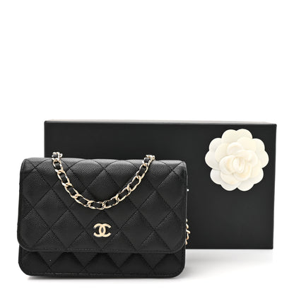 Chanel Caviar Quilted Mini Wallet On Chain WOC Black 12 of 12