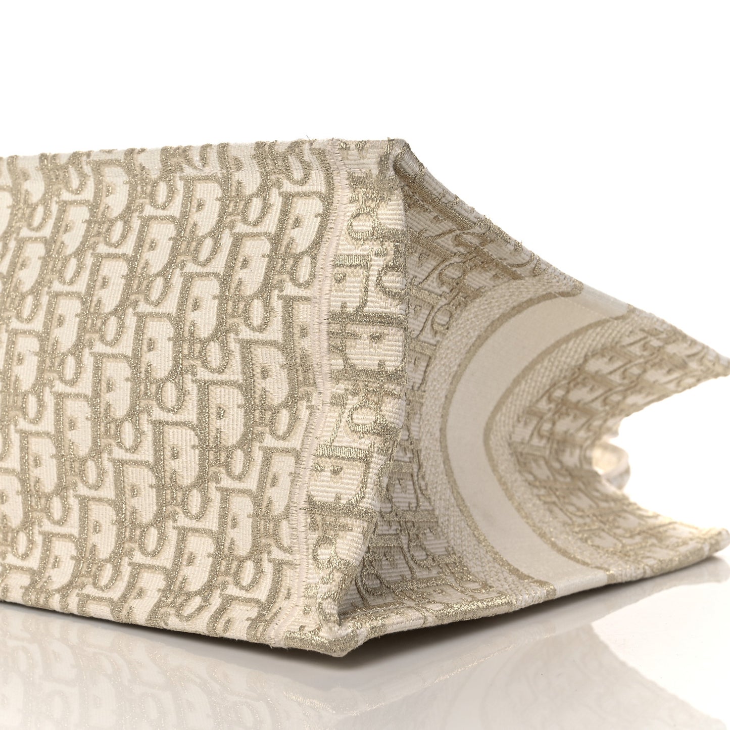 Oblique Medium Book Tote Gold Multicolor