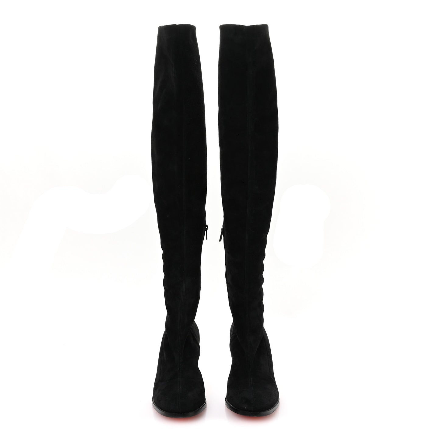 Veau Velours Stretchadoxa Botta Alta 70mm Boots 37 Black