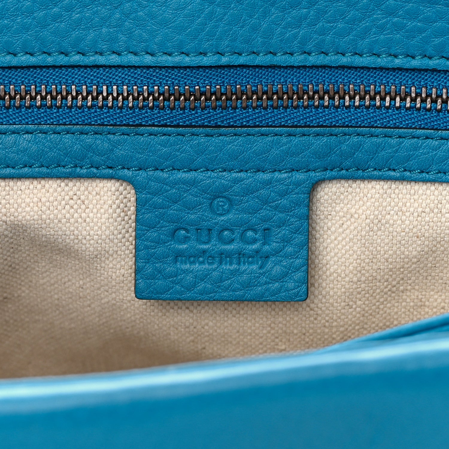 Gucci Calfskin GG Marmont Shoulder Bag Turquoise 6 of 14