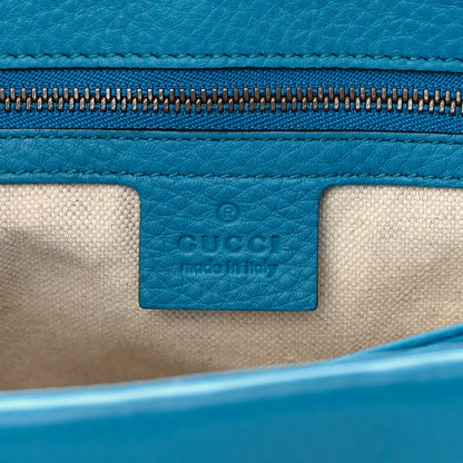 Gucci Calfskin GG Marmont Shoulder Bag Turquoise 6 of 14