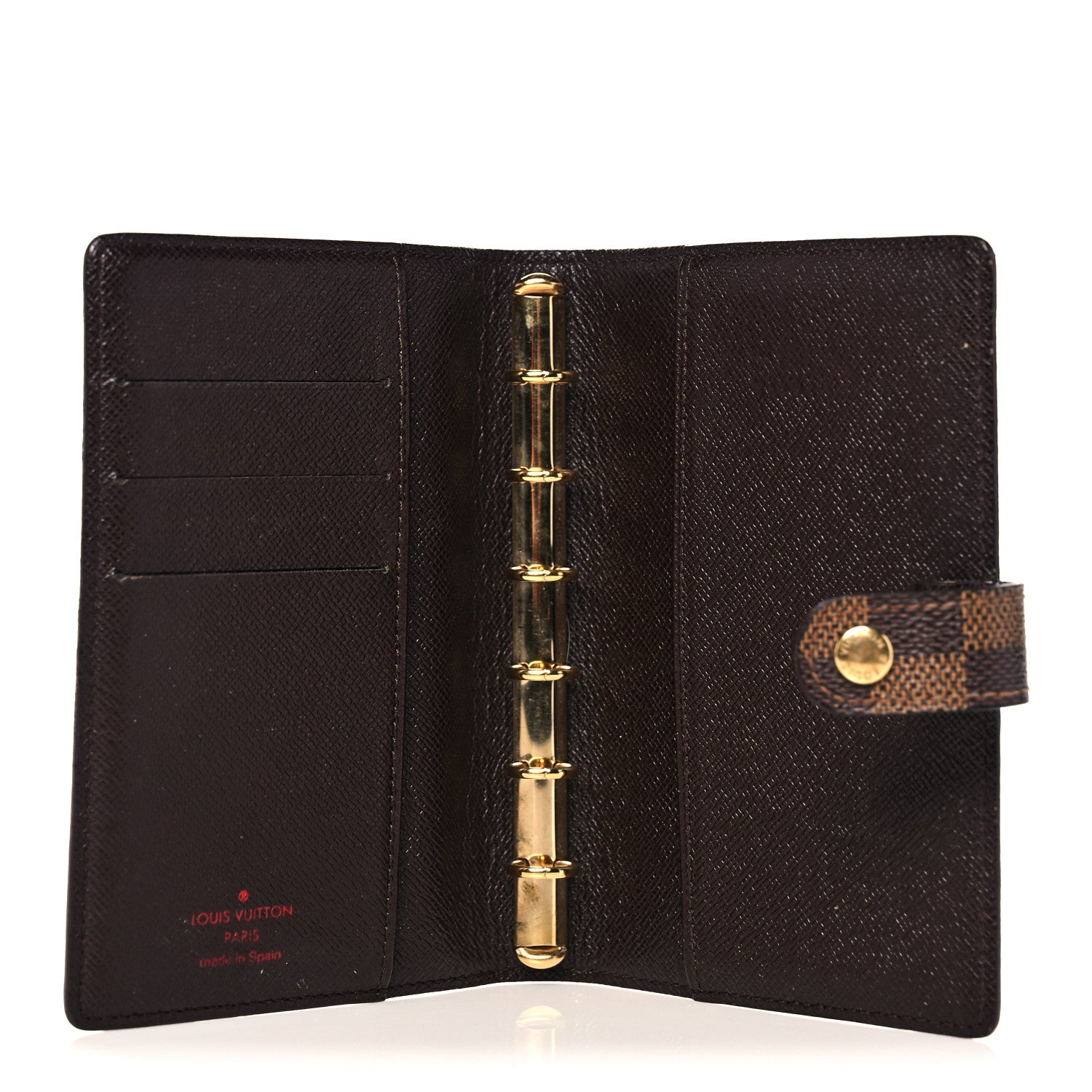 Louis Vuitton Damier Ebene Small Ring Agenda Cover 5 of 10