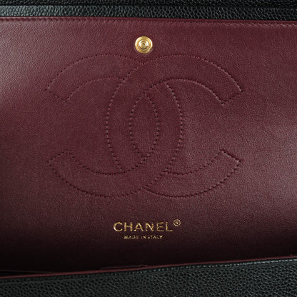 Chanel Caviar Quilted Jumbo Double Flap Black 6 of 9