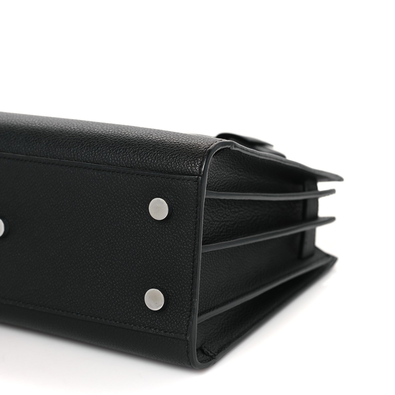 Saint Laurent Grained Calfskin Baby Sac De Jour Black 9 of 9