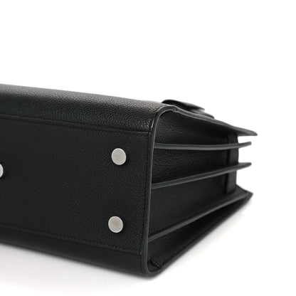 Saint Laurent Grained Calfskin Baby Sac De Jour Black 9 of 9
