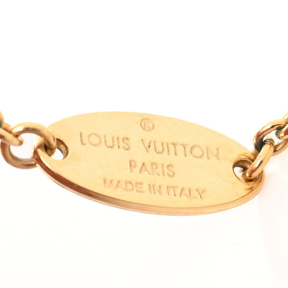 Louis Vuitton Brass Essential V Necklace Gold 3 of 4