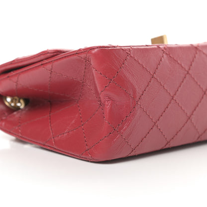 Chanel Aged Calfskin Quilted 2.55 Reissue Mini Flap Red 9 of 13