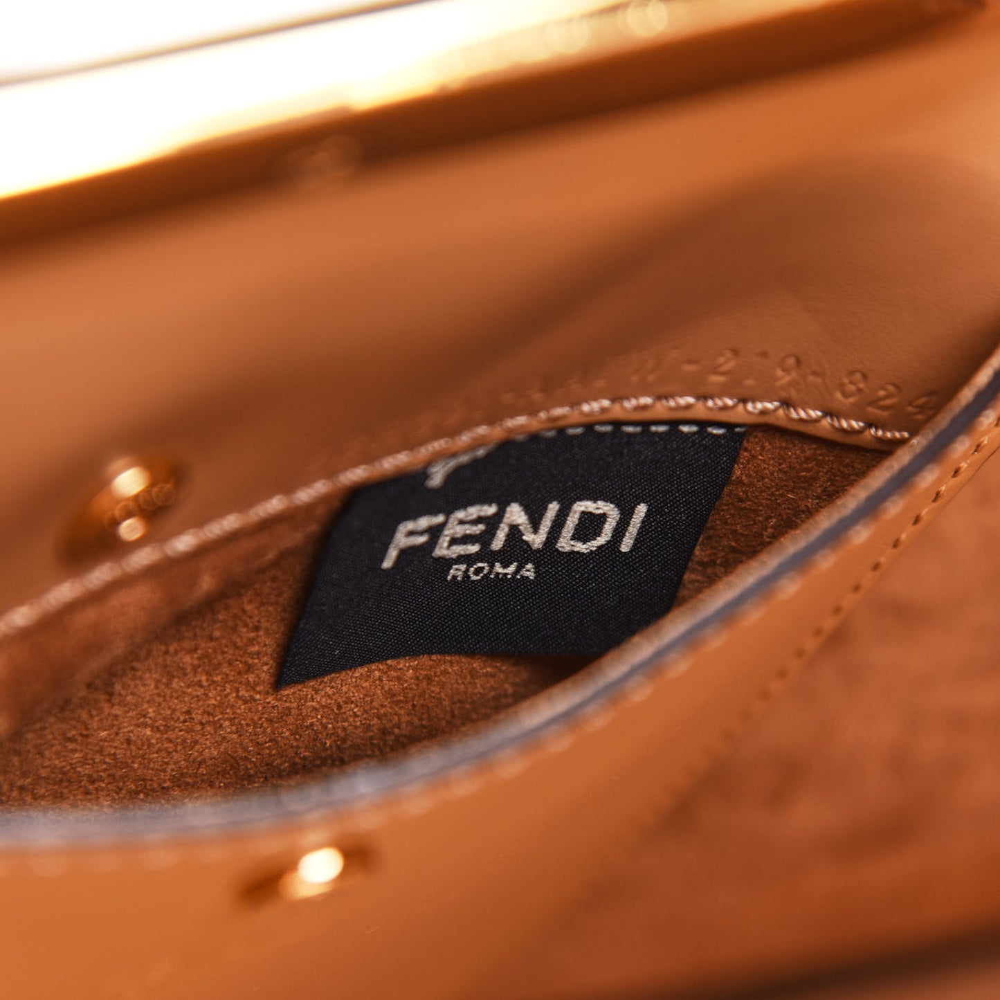 Vitello King Medium Fendi Way Tote Miele Scuro