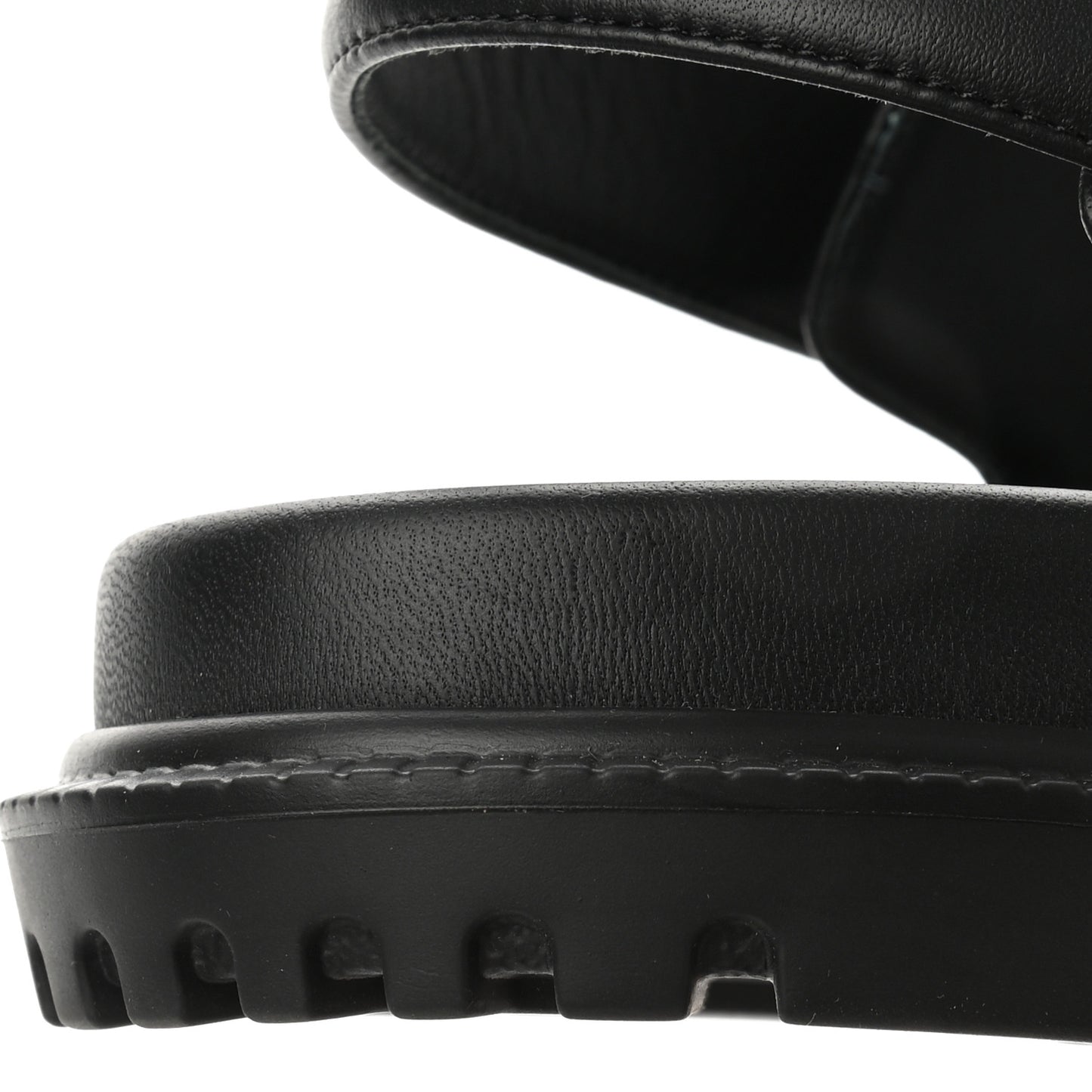 Lambskin Dioract Sandals 39 Black