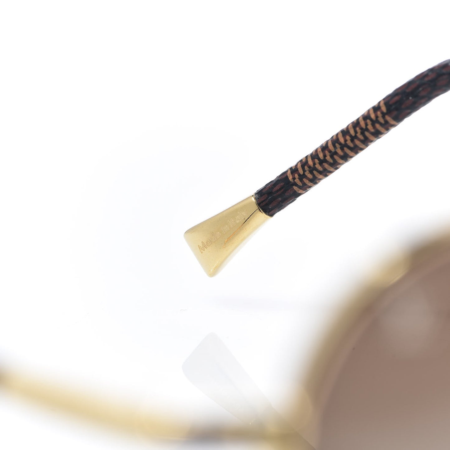 Damier Ebene Conspiration Pilote Aviator Sunglasses Z0202U Gold
