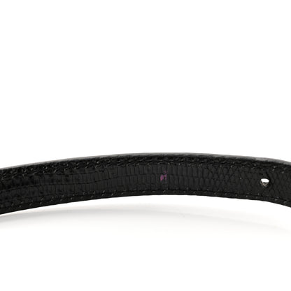 Dolce & Gabbana DOLCE & GABBANA Calfskin Iguana Embossed Studded Medium Fashion Sinner Patch Miss Sicily Satchel Black 10 of 10