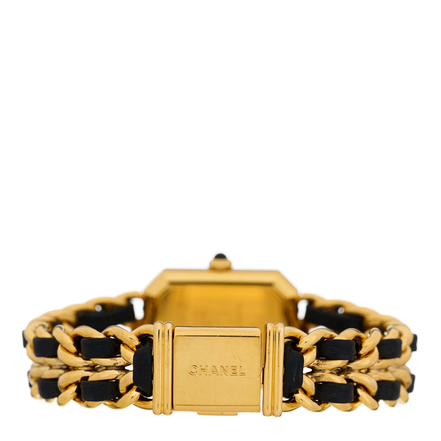 Chanel Stainless Steel Lambskin 20mm Chain Premiere Quartz Watch Gold M 3 of 4