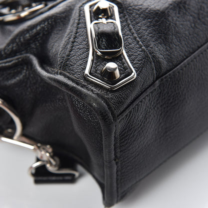 Balenciaga Chevre Silver Metallic Edge Hardware Mini City Black 16 of 18