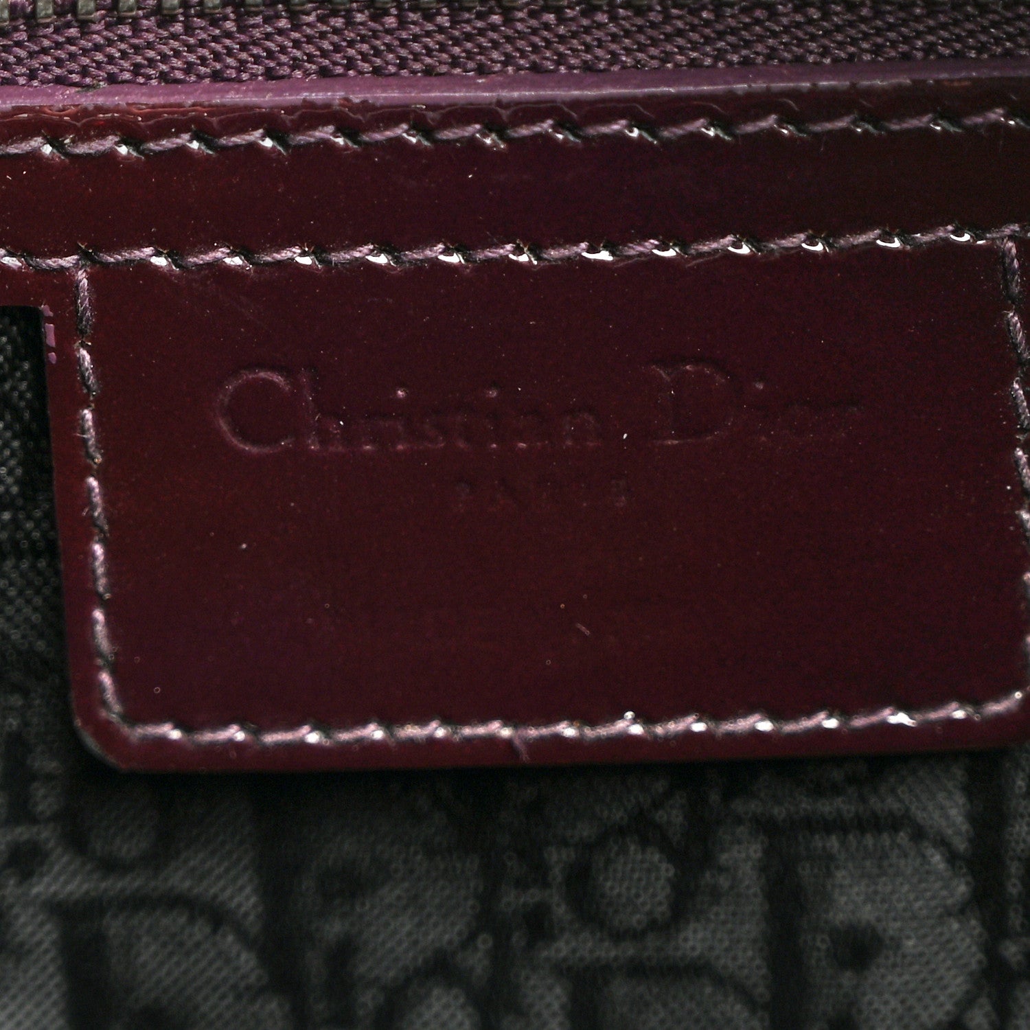 Christian Dior Patent Cannage Large Lady Dior Burgundy 5 of 10