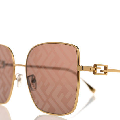 Fendi Metal Fendi Forever Sunglasses FE40013U Pink Gold 7 of 8