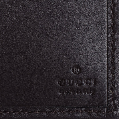 Gucci Monogram Calfskin Ladies Web Continental Wallet Beige Ebony Cocoa 6 of 7