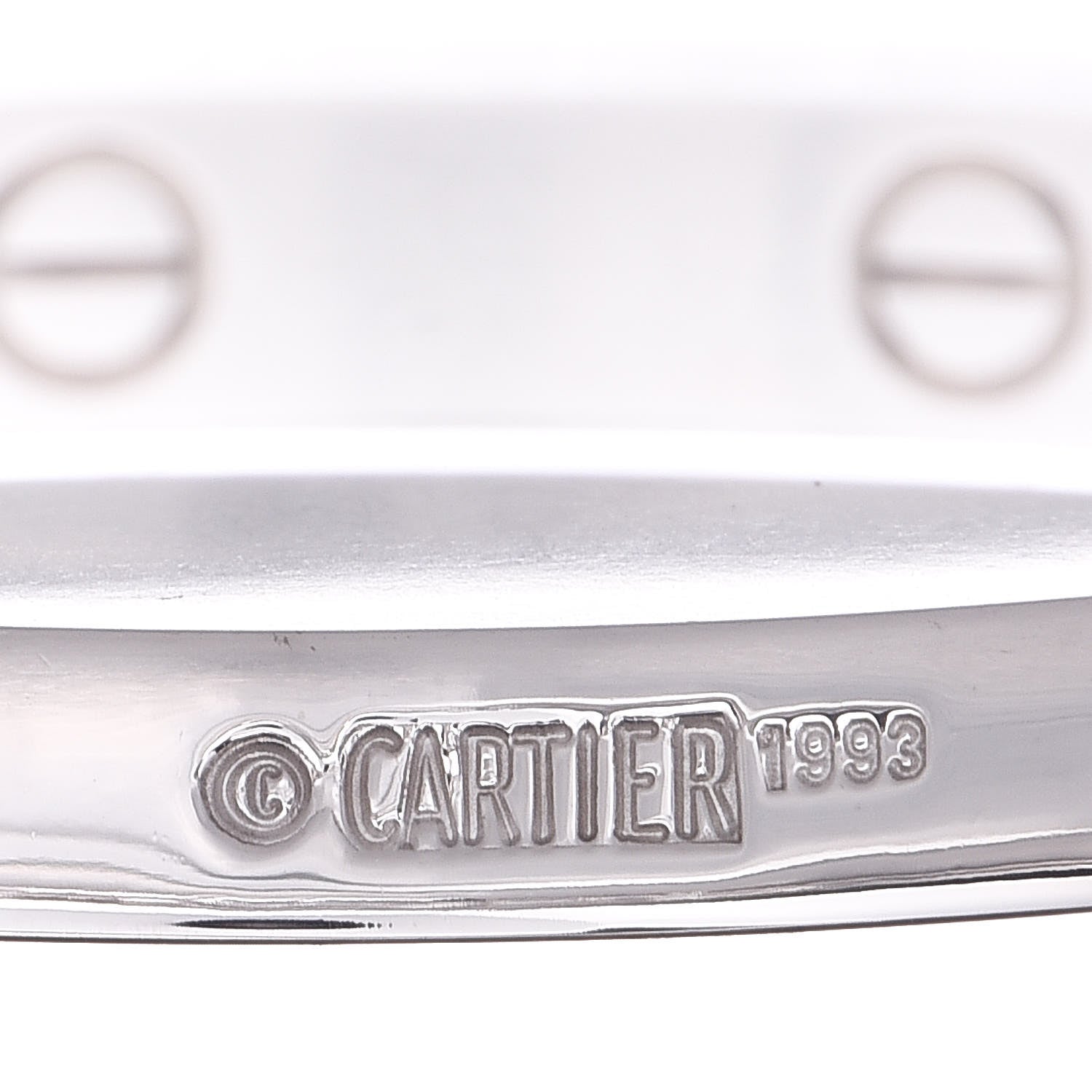 Cartier 18K White Gold LOVE Bracelet 18 5 of 6