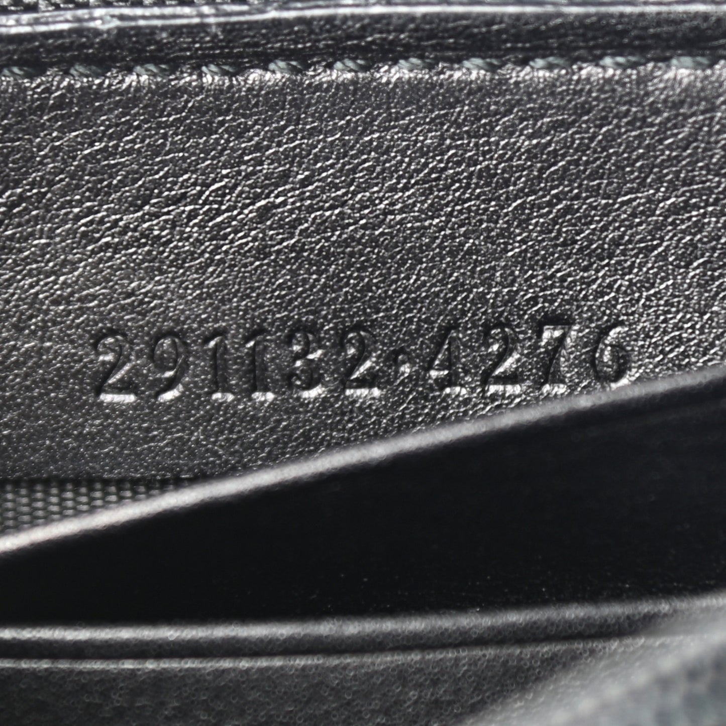 Guccissima Sukey Zip Around Wallet Black