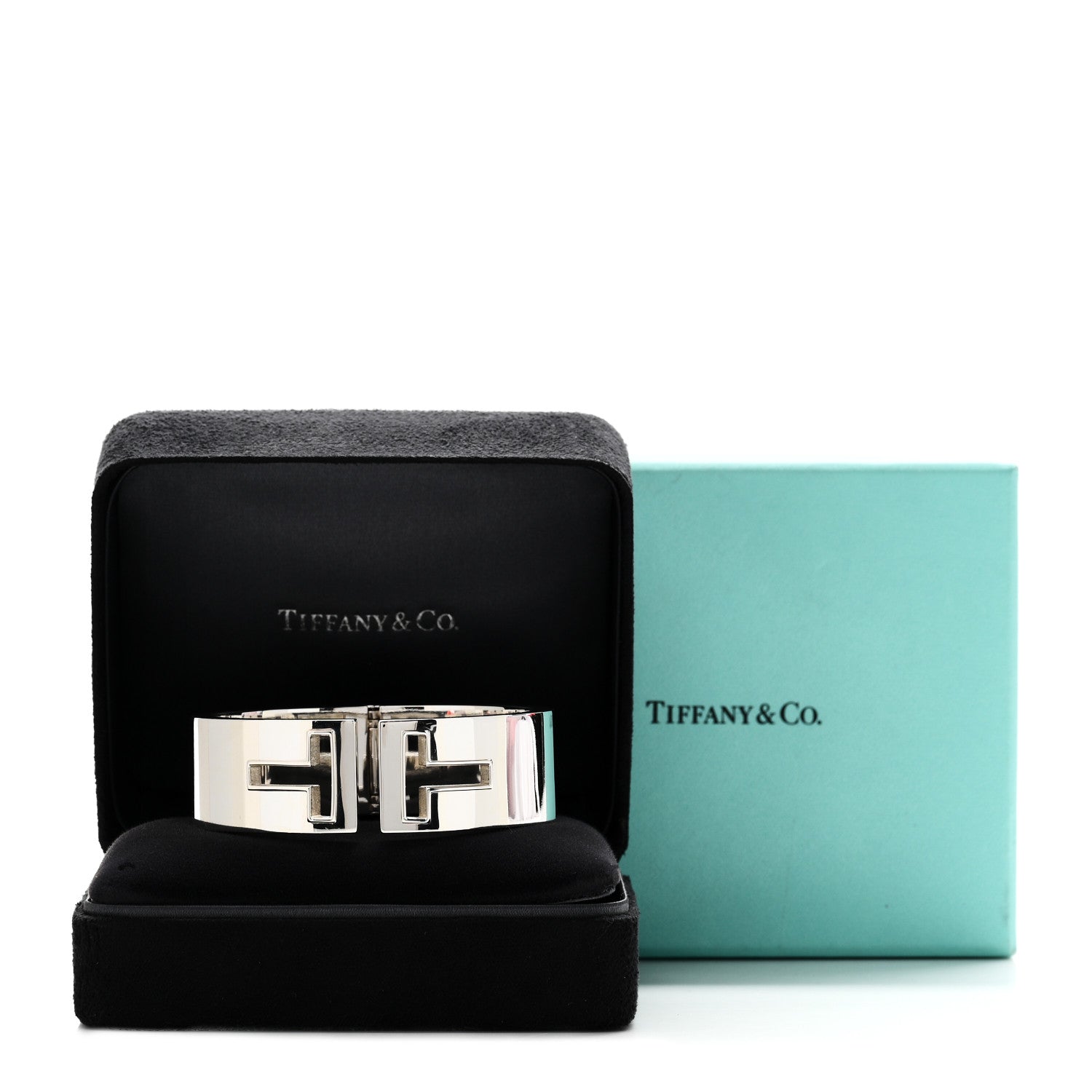 Tiffany Sterling Silver T Cutout Cuff Bracelet 4 of 4