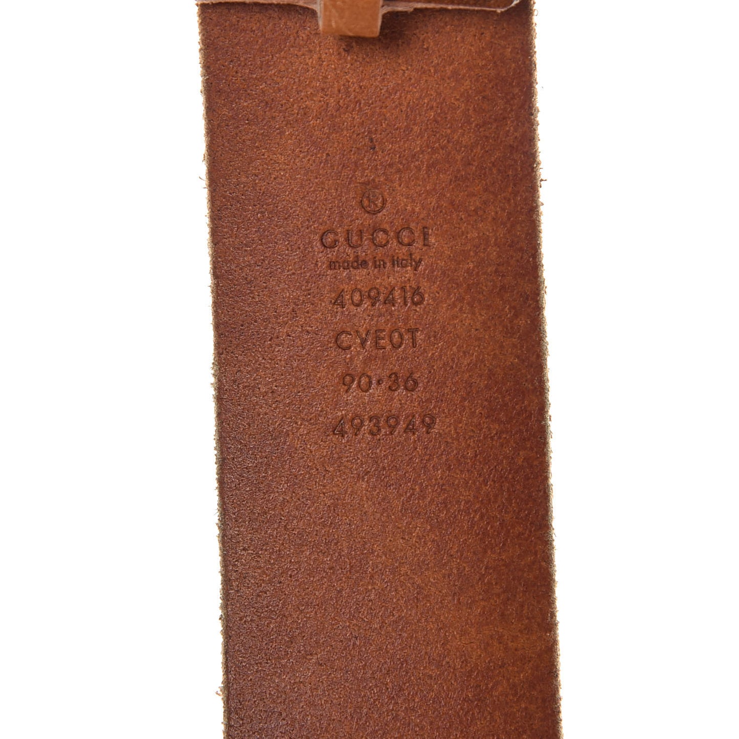 Faded Calfskin Double G 40mm Belt 90 36 Cuir