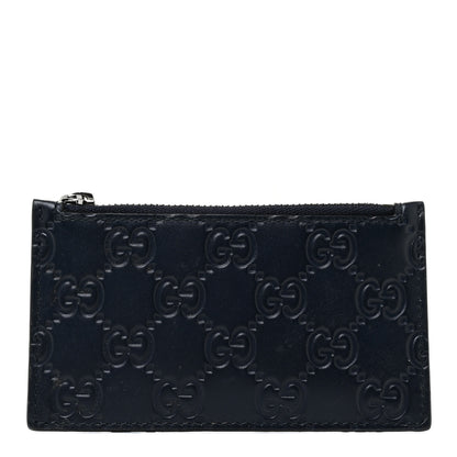 Gucci Guccissima Signature Coin Case Card Holder Blue 1 of 11