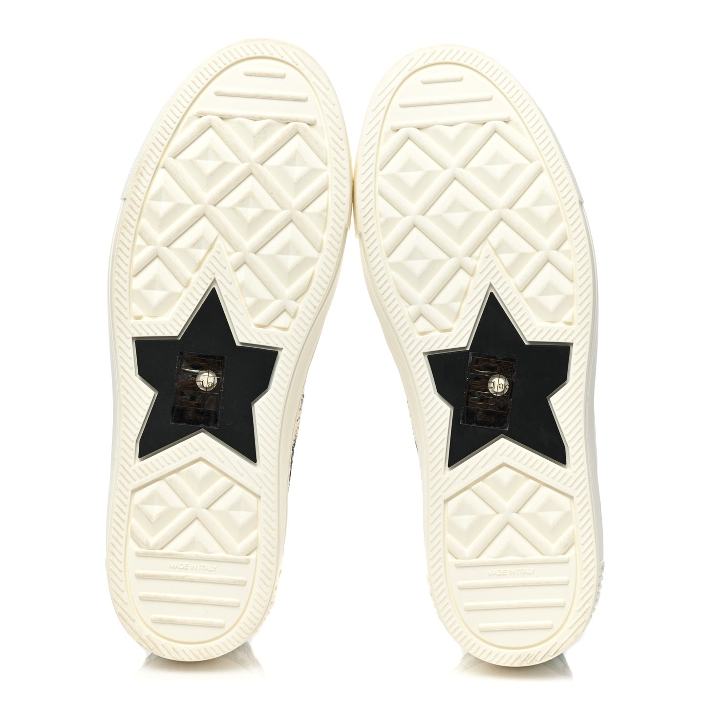 Canvas Constellation Embroidered Womens Walk'N'Dior Low Top Sneakers 38 White Multicolor