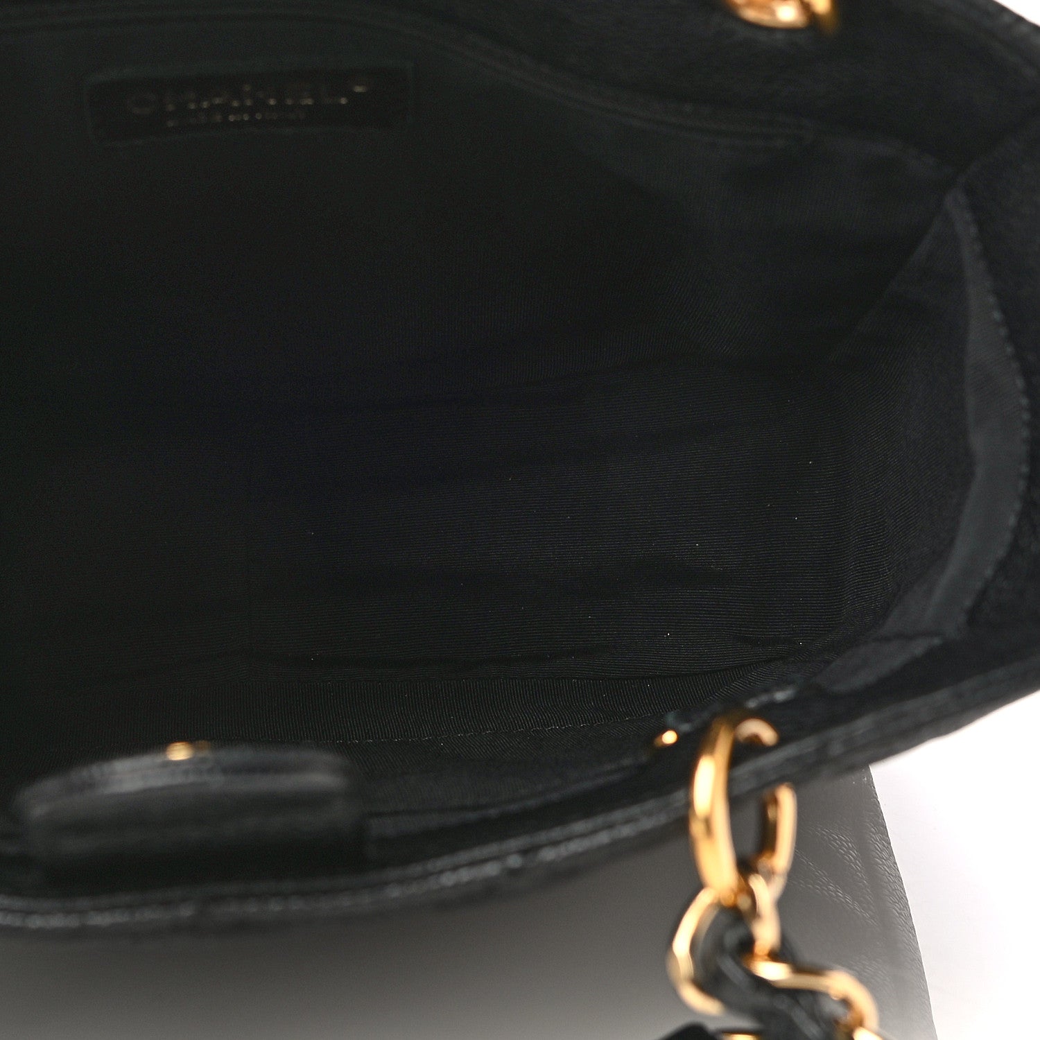 Chanel Caviar Quilted Petit Shopping Tote PST Black 5 of 10