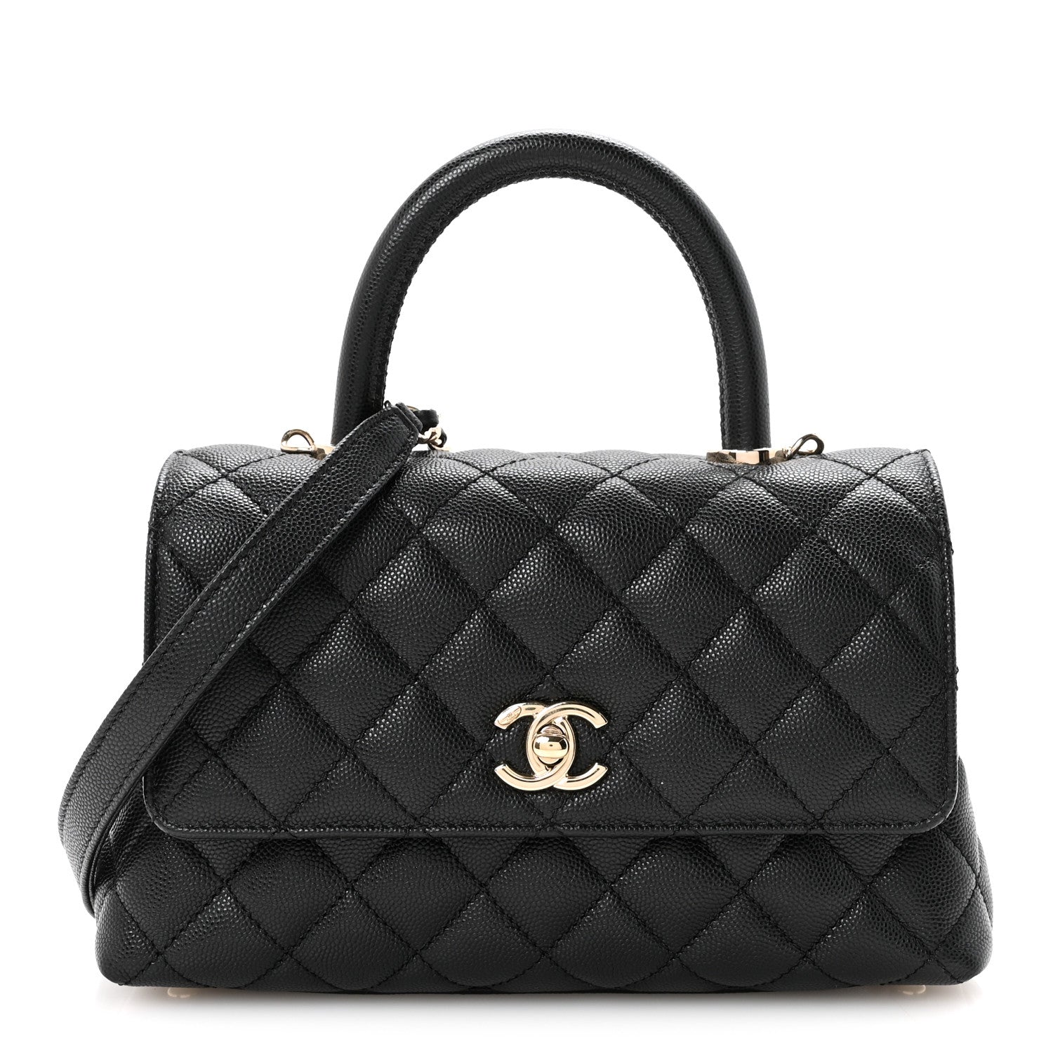Chanel Caviar Quilted Mini Coco Handle Flap Black 1 of 11