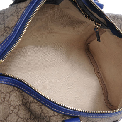 Gucci GG Plus Monogram Medium Boston USA Flag Unicef Duffle Blue 5 of 7
