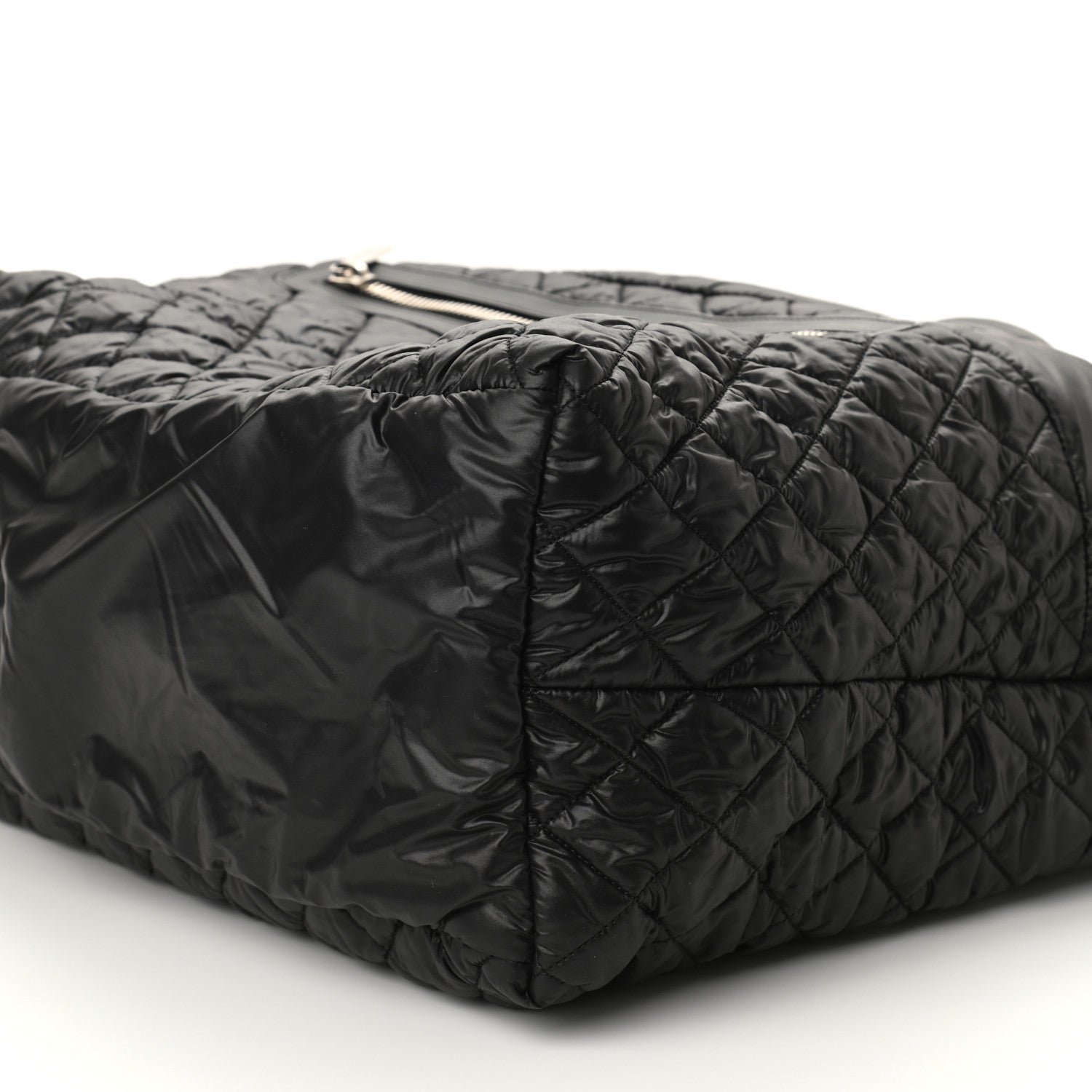 Chanel Nylon Quilted Large Coco Cocoon Tote Black 8 of 8