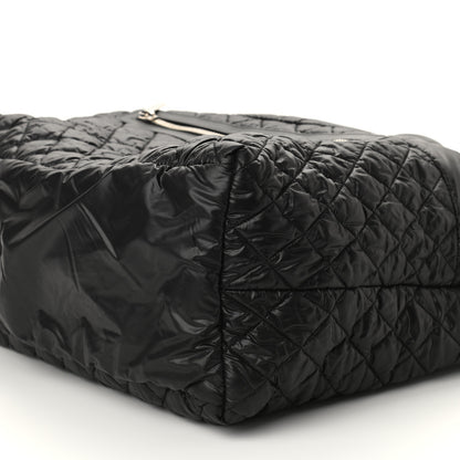 Chanel Nylon Quilted Large Coco Cocoon Tote Black 8 of 8