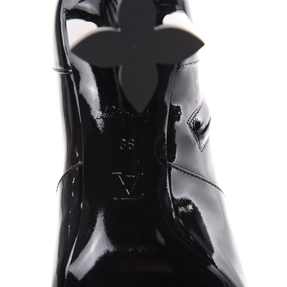 Louis Vuitton Patent Silhouette Ankle Boots 36 Black 6 of 9