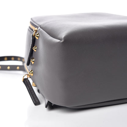 MCM Calfskin Mini Duchess Polke Studs Backpack Grey 5 of 10
