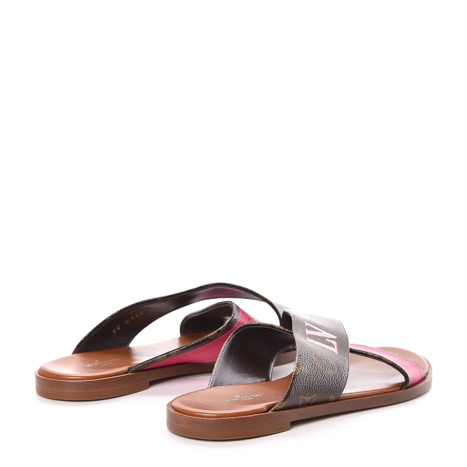 Louis Vuitton Monogram Panorama Flat Mules 38.5 Cacao 4 of 10
