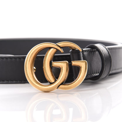 Gucci Calfskin Double G 20mm Belt 90 36 Black 7 of 7
