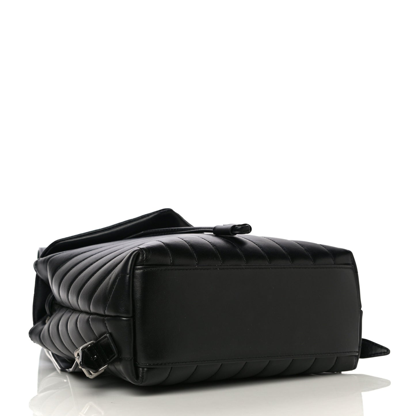 Calfskin Y Quilted Monogram Small Loulou Backpack Black