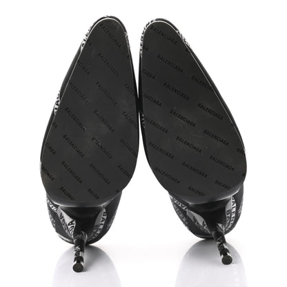 Balenciaga Spandex Losange Monogram 110mm Booties 38.5 Gris Black 5 of 6