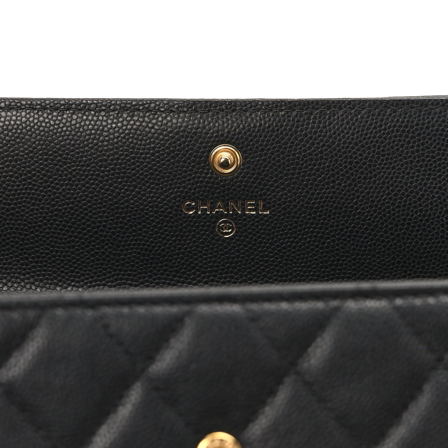 Chanel Caviar Quilted Large Boy Gusset Flap Wallet Black 6 of 9
