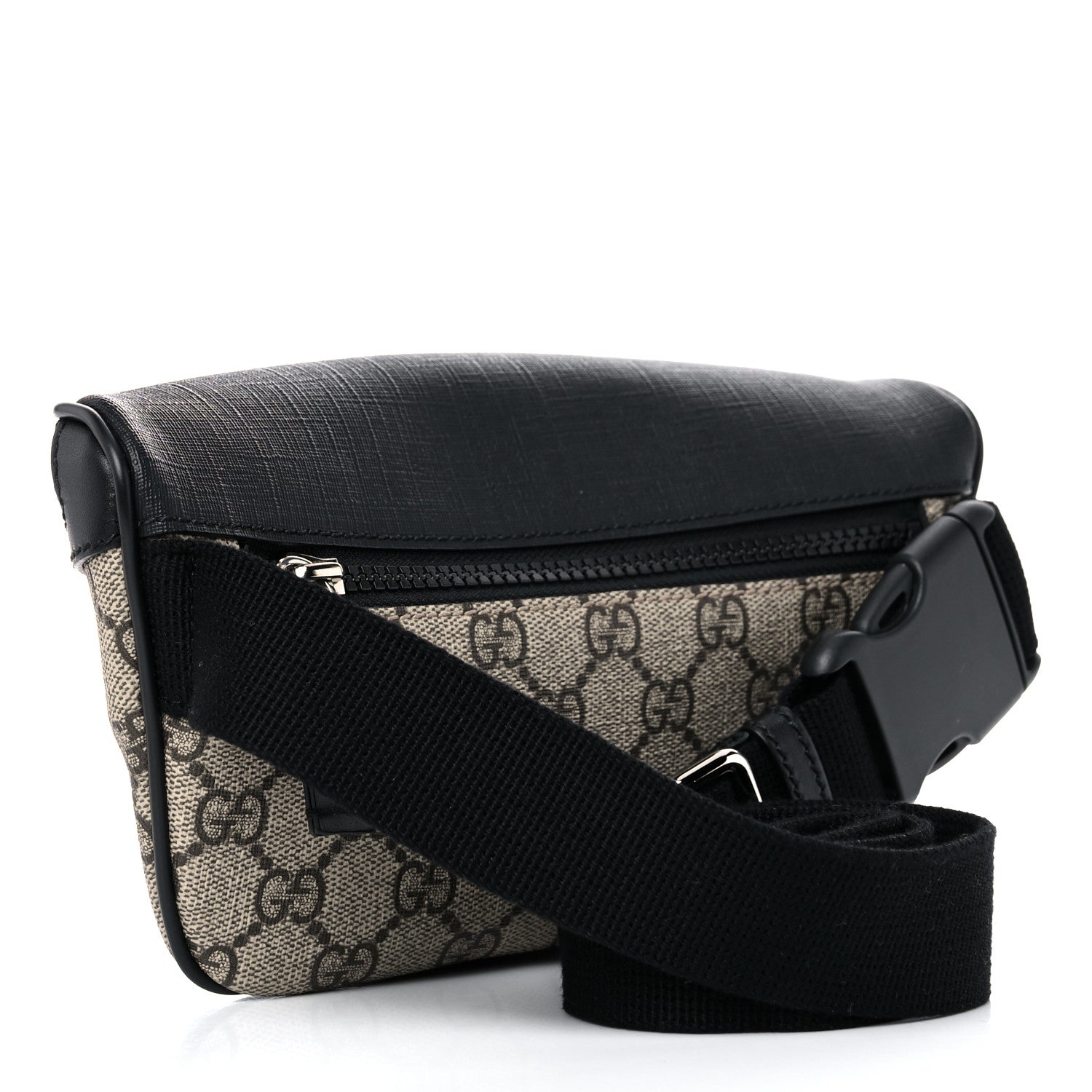 Gucci GG Supreme Monogram Belt Bag Black 3 of 11